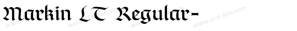 Markin LT Regular字体转换